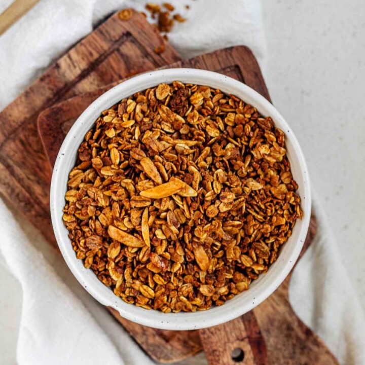 Granola in a bowl.